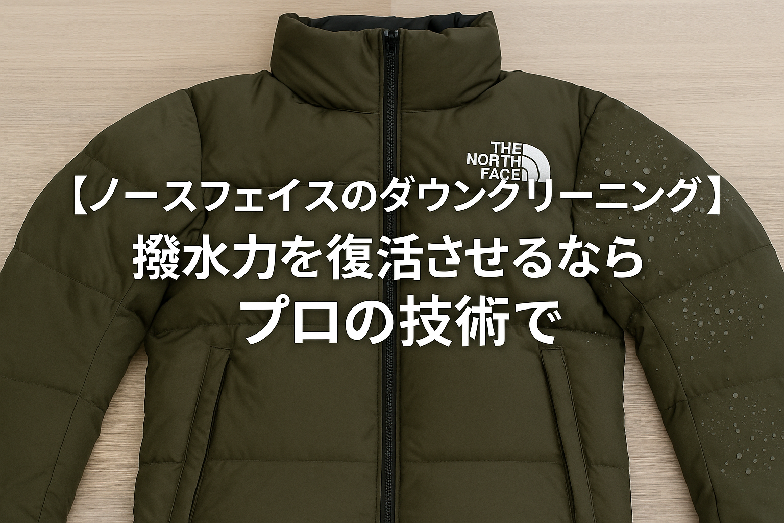 ノースフェイスのダウンクリーニング】洗うだけじゃない撥水力を復活も